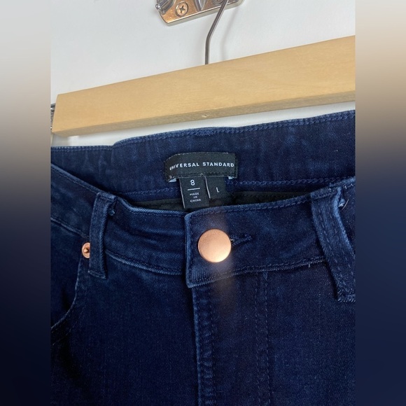 Universal Standard Mid-Rise Seine 32” Dark Indigo Skinny‎ Size L 8 - Picture 5 of 12